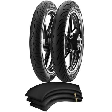 Imagem de Kit Pneu Biz 125 Pop 110i Win 110 80/100-14 + 60/100-17 Super City Pirelli
