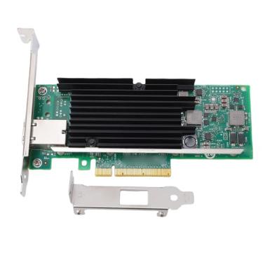 Imagem de Zyyini Placa de Rede PCIe de 10 Gbps, Adaptador Ethernet Com Chip Controlador X540, Porta RJ45 100MbE 1GbE 10GbE PCI Express 2.0 X8 Adaptador Ethernet, para Wins Linux VMware