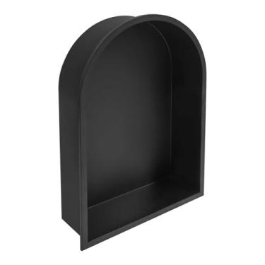 Imagem de Nicho de chuveiro de aço inoxidável - Prateleira organizadora de parede embutida para banheiro, cozinha e sala de estar - à prova de ferrugem e fácil instalação - solução de armazenamento elegante