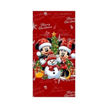Imagem de Banner De Natal Disney Mickey Minnie Para Porta, Decoração De Fundo Pa