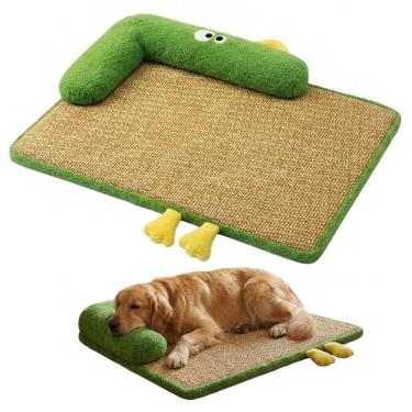 Imagem de Cama Colchonete Pet 75x55cm Lavável Zíper Fundo Impermeável Trama Fresca