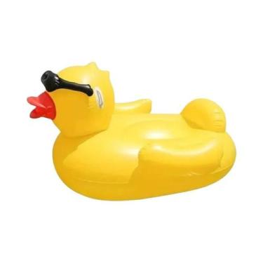 Imagem de Colchão Inflável Grande Em Forma De Pato Amarelo, Cama De Ar Espessa P