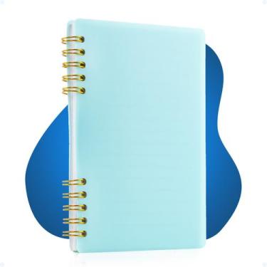 Imagem de Caderno Capa Mole Anotações Faculdade Escolar A6 80 Folhas - Hxt, Azul