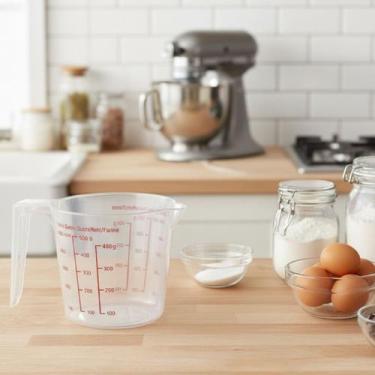 Imagem de Kit 2 Jarras Medidoras Plásticas 500ml Transparente Com Alça - Clink