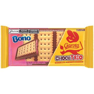 Imagem de Chocolate ChocoTrio Garoto Bono 90g, Chocolate ao leite com recheio de