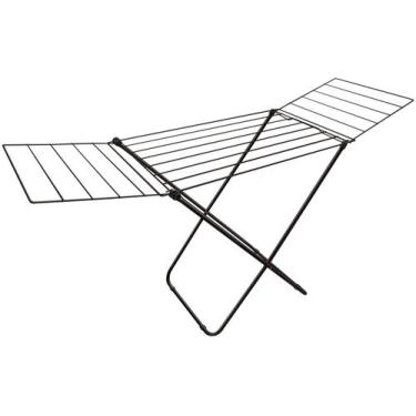 Imagem de Varal de chão com abas napoles em aço black - secalux