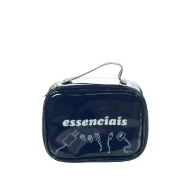 Imagem de Necessaire Maleta Multiuso, Somente Essenciais, Florie Azul