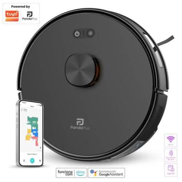 Imagem de Aspirador Robô Inteligente LDS Laser WiFi Mapeia Cômodos 3000Pa Mop Ap