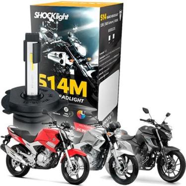 Imagem de Lampada Super Led 6000k Farol Moto Fazer 250 2011 12 Á 2018 - Shocklig