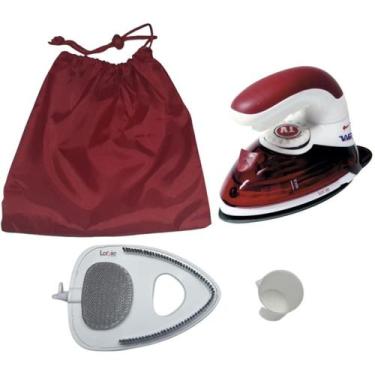 Imagem de Mini Ferro de Viagem Vertical Steamer Bivolt W777 Westpress , Vermelho