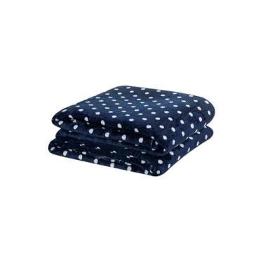 Imagem de Manta Casal Padrão Flannel Petit Poá Inverno Macio & Quente - bia enxo