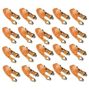 Imagem de Kit 20 Catraca + Cinta Amarração 5 Toneladas 10 Metros - Med Utilidade