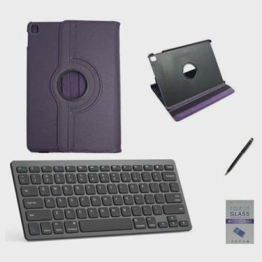 Imagem de Kit Capa 360/Can/Pel/Teclado Compatvel iPd Pro 2019 - 12.9 Roxo - worl