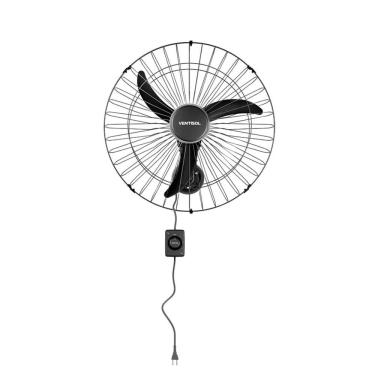 Imagem de Ventilador de Parede Ventisol 200W 60cm 3 Velocidades Preto Premium Bivolt para Uso Com...