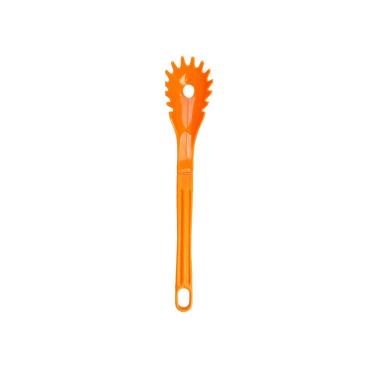Imagem de Colher Pegador de Macarrão Nylon 28cm Resistente Até 180 graus C para Panelas Antiaderentes Laranja Javali