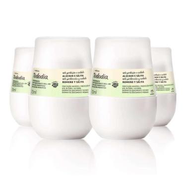 Imagem de Kit Desodorante Antitranspirante Roll-on Tododia Alecrim e Sálvia - 4 