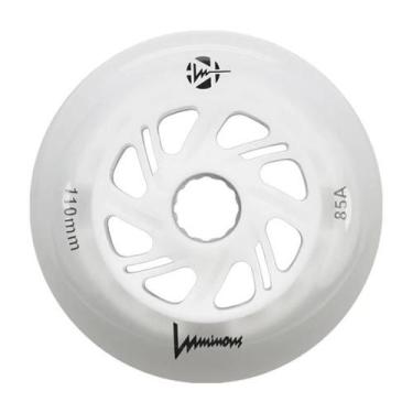 Imagem de Roda Led Luminous WHITE 110mm 85A - (Unidade) Cor:White, White
