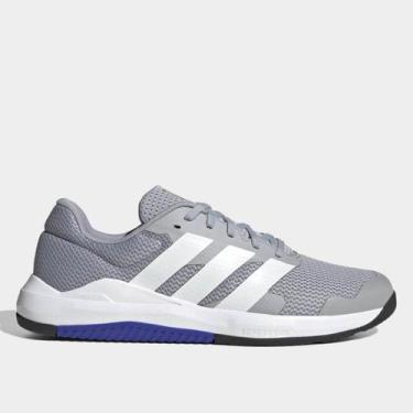 Imagem de Tênis Adidas Dropset Base Trainer Masculino, Prata, Branco, 43