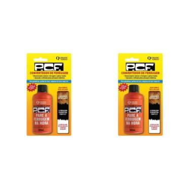 Imagem de Kit C/2 - Convertedor Ferrugem Primer Pcf (A) 100Ml Dd1 - QUIMATIC