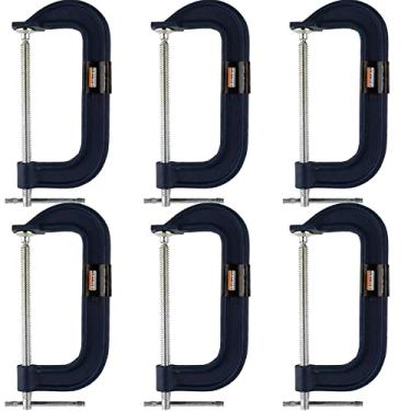 Imagem de Kit 6 Grampo tipo C marceneiro pesado 12 Polegadas - Starfer