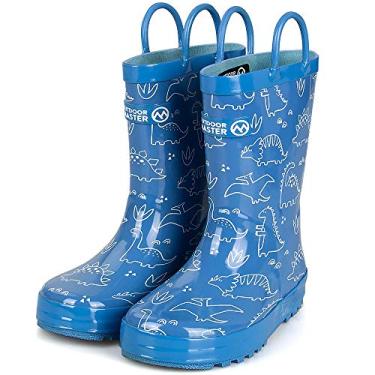 Imagem de Botas de chuva infantis infantis sem BPA para meninos e meninas, Dino Stick-a-saur, 12 Wide Little Kid