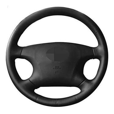 Imagem de TPHJRM Capa de volante de carro DIY couro artificial preto, apto para Toyota Avalon Camry Highlander 2001-2004 Vios Corolla XE 2000-2006