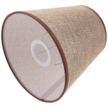 Imagem de Abajur De Tecido De Linho Capas De Lâmpadas De Tecido Tampa Da Lâmpada De Cabeceira Abajures Para Mesa Sombra Lustre Abajures Para Luminárias De Chão Plugar Doméstico E27 Aranha