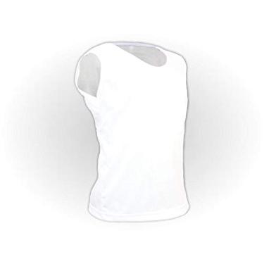 Imagem de Camiseta Regata Juvenil Algodão Branca Tamanho 10