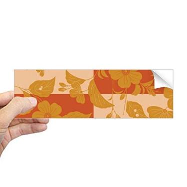 Imagem de DIYthinker Adesivo retangular de flor amarela japonesa para janela notebook