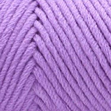 Imagem de Grey990 1,2 mm fio de lã de algodão macio crochê à mão DIY para tricô suéter cachecol chapéu -100 g/bola roxa
