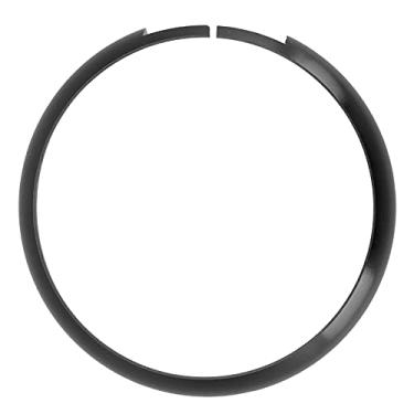 Imagem de QANYEGN Anéis De Chaveiro Remoto, Substituição De Guarnição De Tampa De Liga De Alumínio, Moldura Lateral De Chave Remota Para R55 R56 R57 R58 R59 R60(Preto)