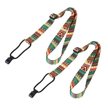 Imagem de Wakauto 2 Unidades Alça De Ukulele Alça De Baixo Jockstrap Guitarra Clássica Violão Cintos Boho Guitarra De Náilon Fita De Transferência Térmica Guitarra Elétrica Alça De Pescoço