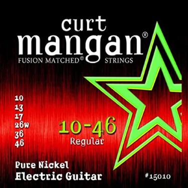 Imagem de Cordas de guitarra elétrica Curt Mangan 10-46 Pure Nickel Wound Set