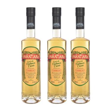 Imagem de Kit 3 Licores de Cachaça Creme Carvalho Paratiense 500 ml Artesanal Premium Gourmet Paraty Destilada Sobremesa Fino Churrasco Drink Coquetel