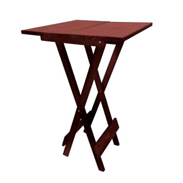 Imagem de Bistro De Madeira 60X60 Alto Quadrado Dobravel Imbuia