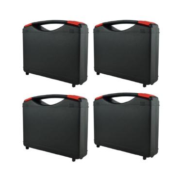 Imagem de Kit 4 Maleta Plástico Transporte 23x17x4 Armazenamento Equipamentos Reagentes Ma-200 Po...