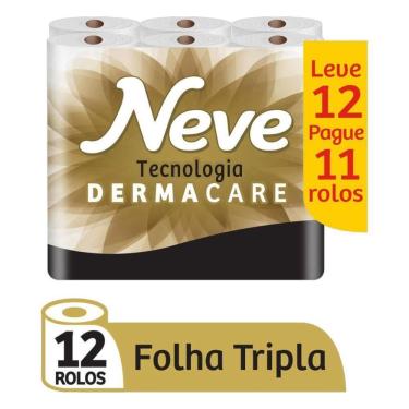Imagem de Papel Higienico Neve Neutro Supreme Folhas Tripla Pague 11 Leve 12 Rolos
