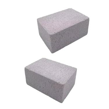 Imagem de Generic 2 peças de tijolos de limpeza de grelha para churrasco limpador de tijolos utensílios de cozinha limpador de grelha resistente para churrasco