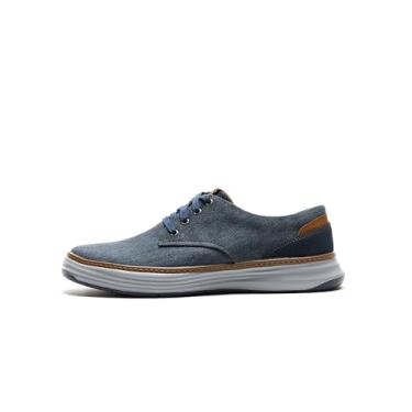 Imagem de Skechers Sapato Oxford masculino Moreno, 41, Azul, 8 Wide