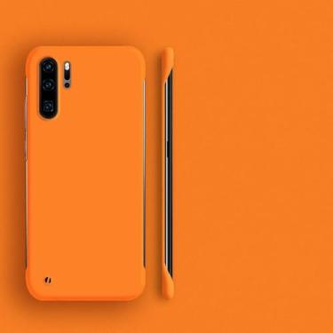 Imagem de Capa ultrafina sem moldura para PC para Huawei P30 Pro P20 P40 P50 P60 Lite 5G Mate 50 Pro Nova 5T 10 9 Pro Gradient Matte Phone Cover, laranja, para P40