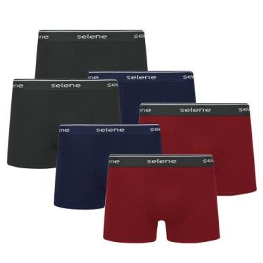Imagem de Kit Com 6 Cuecas Box Boxer De Algodão Tamanhos Plus Size X1 X2 X3 - Se