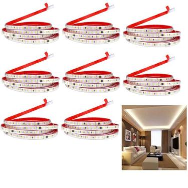 Imagem de Fita Led SMD 4000K 127V 3 Metros Kit 8 Unidades Plug Conector Fita Dup