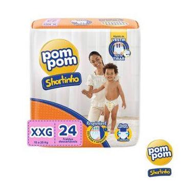 Imagem de Fralda Descartável Pom Pom Shortinho Pants tamanho XXG, XXG, 24