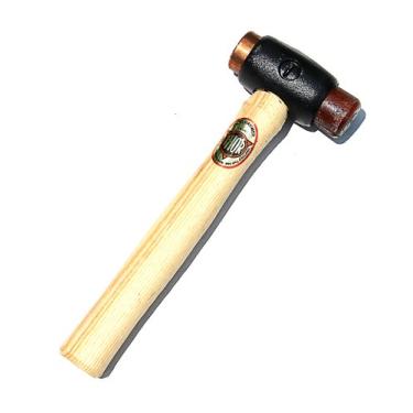 Imagem de Thor Martelo de couro cru/cobre de 2,5 cm de diâmetro da face com cabo de 23 cm, TH03208