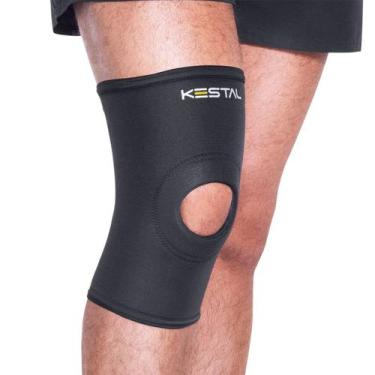 Imagem de Joelheira com Orifício Reforçado KSN002 Preta Tam M - unidade - Kestal