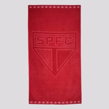 Imagem de Toalha De Banho Bouton São Paulo Jacquard Vermelha, Único