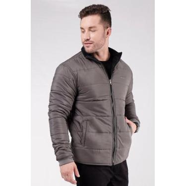 Imagem de Jaqueta Dupla Face Tookas Puffer Forro Teddy, G, Chumbo