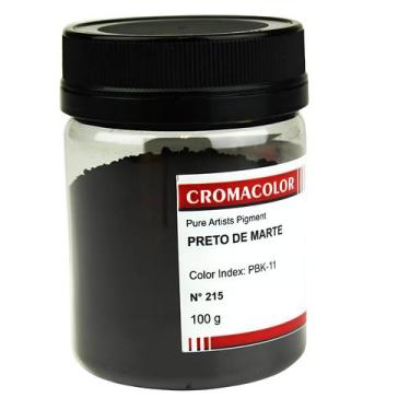 Imagem de Pigmento Artistico Puro Cromacolor 215 Preto de Marte 100g