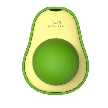 Imagem de Brinquedo Para Gatos Com Catnip Natural - Kit 2 Peças: Abacate e Bola de Lamber, Ideal Para Estímulo e Relaxamento. Com o Catnip Natural, seu gato terá horas de diversão e