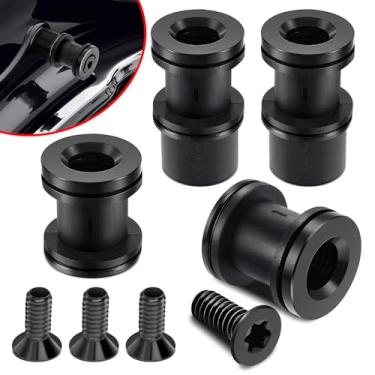 Imagem de Benlari Kit de hardware de ancoragem de quatro pontos de liberação rápida Sissy Bar bagageiro motocicleta apto para Harley Touring Street Glide Electra Glide Road Glide Road King 2009-2024 ‎‎ Preto